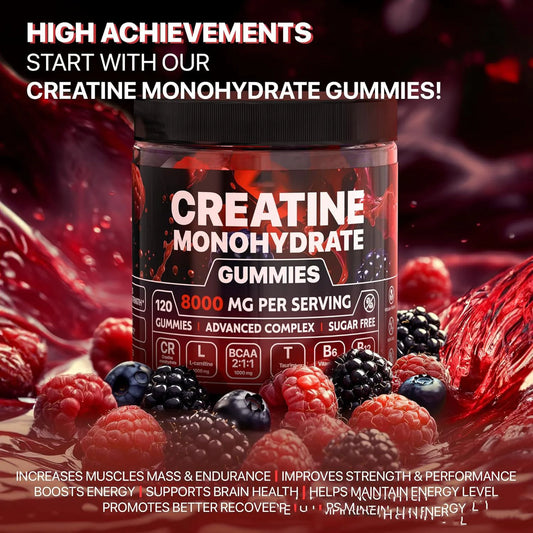 Muscle Boost Creatine Monohydrate Gummies - Advanced Complex