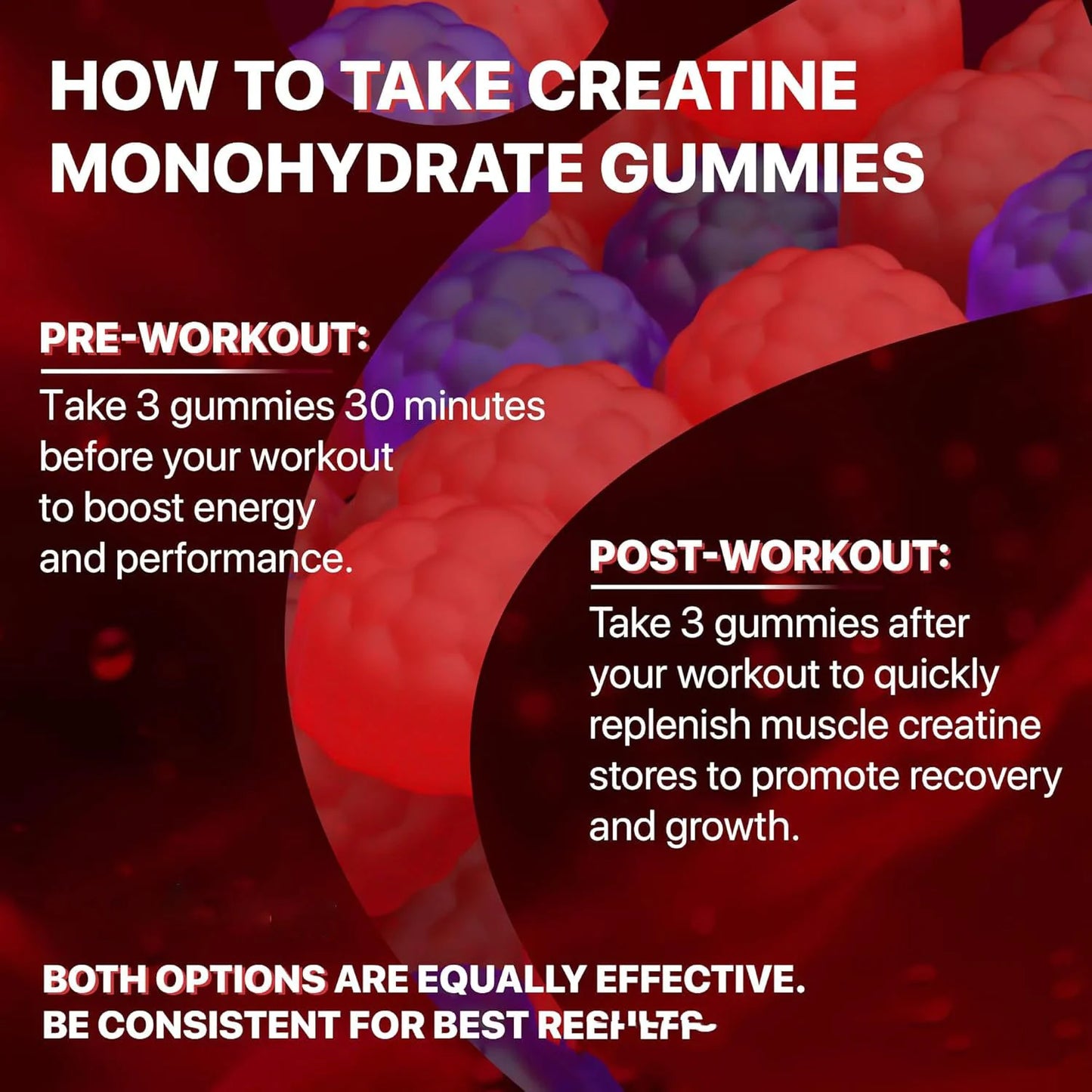 Muscle Boost Creatine Monohydrate Gummies - Advanced Complex