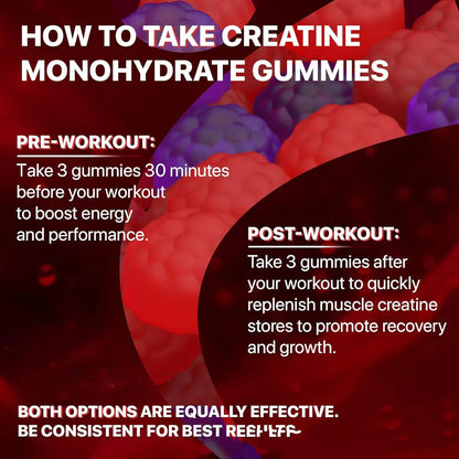 Muscle Boost Creatine Monohydrate Gummies - Advanced Complex